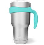 Tumbler Handle for YETI 30oz Rambler Cup, ALIENSX Anti Slip Travel Mug Grip Holder for Yeti Rambler, Ozark Trail, Rtic, Sic and More Tumbler Mugs ( Aqua )