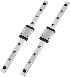 OUYZGIA 2pcs MGN12H 300mm Linear Rail, Linear Guide for Update 3D Printer and CNC Machine, with 1 Carriage Block (MGN12H, 300mm, 2pcs)