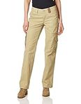Dickies Women's Relaxed Fit Cargo Pants, Khaki, 8
