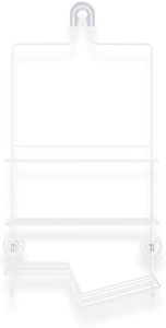 Better Living Products 13220 ECLIPSE 2 Tier Shower Caddy, White