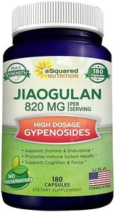 Jiaogulan Supplement - 180 Capsules with BioPerine - Gynostemma Pentaphyllum AMPK Activator, Caffeine-Free Adaptogen Pills, Southern Ginseng (Jiaogulan) Root Powder Extract, Max Strength 820mg