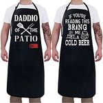 2 Pack-Aprons for Men ,Fathers Day,Thanksgiving,From Daughter Son For the Best Dad Husband Stepfather Boyfriend’s Birthday Barbecue Gift Funny for Mens Grilling Cooking Kitchen Chef BBQ Apron