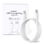 USB C Cable to Lightning-27W [Apple-MFi Certified] Fast Charger Cable Power Charging Cord Compatible with iPhone 14/13/12/12 PRO Max/12/11/11PRO/XS/Max/XR/X/8/iPad (VODR-03)