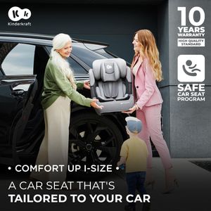 Kinderkraft Comfort UP Car Seat – Pink, Adjustable Child Safety Seat