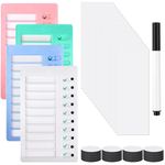 4 Pcs Blank Chore Chart Memo Checklist Boards Kids Chore Chart with 20 Detachable Cardstock to Do List Checklist Board Daily Routine Chart Checklist Board for Home Routine Planning