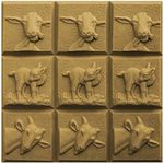 Three Goats Soap Mold Tray - Milky Way. Melt & Pour, Cold Process w/ Exclusive Copyrighted Full Color Cybrtrayd Soap Molding Instructions