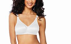 Bali Women's Double Support Wire-Free Bra, White, 38DD