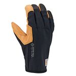 Carhartt Mens Gore-tex Infinium Synthetic Grain Leather Secure Cuff Glove, Black Barley, X-Large