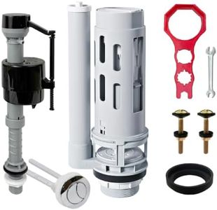 LOWEEDNY 2 in Dual Flush Valve Replacement Kit with Multi-Function Tool