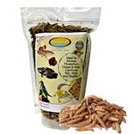 Mistletoe® Dried Black Soldier Fly Larvae - Premium Aquarium Fish Food (150gm) for Arowana, Flowerhorn, Red Parrot & Large Ornamental Fish, Turtle | Natural, Nutrient-Rich and Color-Enhancing Formula