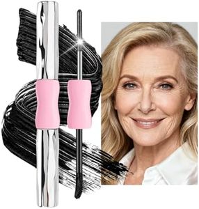 Erinde Black Dual-Ended Mascara for Older Women – Volumizing, Extreme Length and Volume Waterproof Mascara for Mature Women, No Clumps, Long-Wearing, Hypoallergenic Mascara For Sensitive Eyes