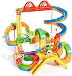 KlickRail Electric Train Set Flexible Race Track for Kids 4 6 7 8 (Ultimate Set(152 Piece))