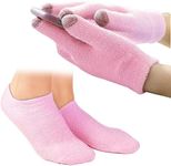 4PCS Touch Screen Moisturizing Gloves and Sock, Spa Moisturizing Therapy Sock＆Glove, Soften Repairing Dry Cracked, Hands Feet Skin Care, Effective in Repair Dry and Chapped Hands and Feet Skin Care