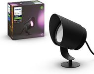 Philips Hue White & Color Ambiance Lily XL Outdoor Spotlight Extension, Smart LED Outdoors Lights (Hue Hub Required, Works with Alexa, Apple Homekit & Google Assistant), Black
