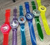 NEW✅ LIMITED EDITION✅ Swatch Scuba Diving Skelton Silicone Unisex Watch 44mm