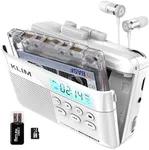 KLIM K7 Cassette Tape Player + Cassette to MP3 Converter + Portable Cassette Player + Walkman Cassette Player + Built-in Microphone & Speaker + Rechargeable Battery + Earphones + 16GB SD Card