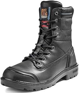 Kodiak mens Blue Plus Aluminum Toe 8-Inch Work Construction Boot, Black, 11 Wide US