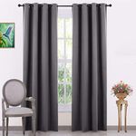 LE HAVRE Energy Saving Blackout Curtains for Bedroom with 3 Layers weaving Technology, Pack of 1 Pc (50 x 108 Inch-Grey)