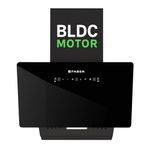 Faber Hood Trendy 75cm 1500 m³/hr BLDC Autoclean Slant Shape Chimney | Built In Oil Collector | Touch & Gesture Control | 12Yr Motor,2Yr Comprehensive Warranty by Faber | TRENDY IN BLDC HCSCFL BK 75