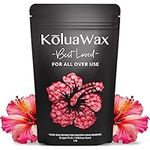 KoluaWax Hard Wax Beads for Hair Removal – Coarse Hair – Face, Brazilian, Underarms, Back, Chest, Bikini Waxing – 1lb Refill Pearl Beans for Wax Warmers & 10 Applicator Sticks - Dragon Fruit