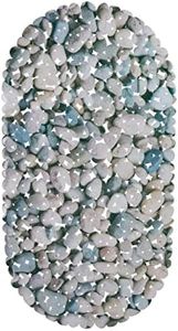 Relaxdays, Naturale Tappetino Antiscivolo per Vasca da Bagno, Tappeto, con Ventose, Lavabile, Dimensioni LxP: 36 x 68 cm, 1 pz