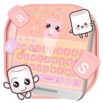 Marshmallow candy keyboard Theme