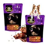 Doggo Bite Munchy Sticks, 1kg (Buy 1 Get 1 Free), Total 2 Kg, Dog Treats, Dog Snacks, Long Lasting Meat Flavour Dog Chew Sticks - Dental Sticks for All Dogs Breed, All Life Stages-Mega Pack