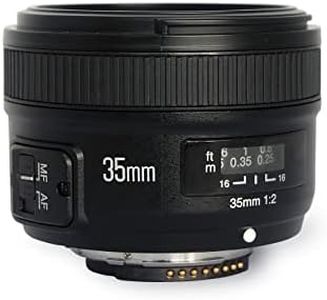 YONGNUO YN35MM F2 Auto Focus Lens Wide Angle Fixed Prime Lens Compatible with Nikon DSLR Cameras