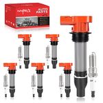 PAPAPARTS Set of 6 Ignition Coil Pack UF569 and Iridium Spark Plug Compatible with Chevy Buick Cadillac GMC Pontiac Saturn 12681660, GN10494, D515C, C1555