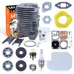 Mtanlo for poulan chainsaw parts Cylinder Piston For Poulan PP3816AV PP4218AV SM4218AV SM4518AVX Chainsaw Part, Cylinder Piston Kit, Spark Plug, Primer Bulb, Gasket Set, Carb Kit, Air Filter