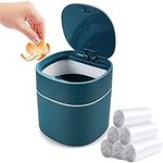 Mini Desk Trash Can with Lid with T