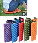 Boolavard Foldable Folding Outdoor Camping Mat Seat Foam XPE Cushion Portable Waterproof Chair Picnic Mat Pad 1 Color Sent in Random (Purple)