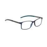 PROFLEX Innovators Reading Glasses - anti-headache, BluOptix blue light blocking, lightweight, flexible, scratch resistant, metal, unisex (mens + womens), technology & screens; (Gy/Bl, +1.5)