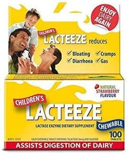 2 Pack: Lacteeze Childrens 200 chewable tablets Strawberry
