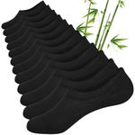Cirorld Bamboo No Show Trainer Socks Mens Womens, 6 Pairs Invisible Low Cut Socks for Men Ladies, Thin Breathable Casual Short Sock with Non-Slip Silicone Stripes, Summer Ankle Liner Sock