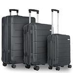 Coselena 3pc Luggage Sets, Cabin Suitcase Set with 4 Wheel Suitcase | ABS Lightweight Suitcase, Carry on Suitcase with TSA-Approved Lock | Water-Resistant Hard Shell Suitcase, Travel Large Suitcase