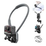 AFAITH Max Magnetic Neck Mount for GoPro,360° Rotatable Neck Selfie Holder with Quick Release,Neck Mount with Fixed Strap for Gopro Hero 12/11/10/9,Insta360,DJI OSMO Action