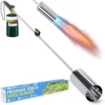 TAUSOM Weed Torch, 36" Heavy Duty Propane Weed Burner Flamethrower, 1,500,000 BTU Large Nozzle & Adjustable Flame for Weeding, Snow Melting, Roofing & Wood Burning - Easy Piezo Ignition