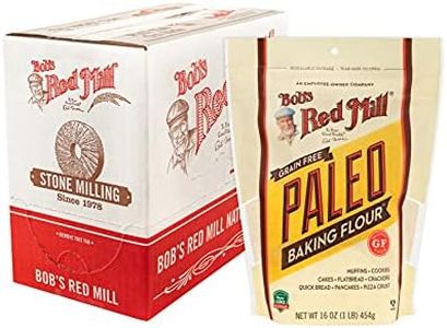 Bob's Red Mill Paleo Keto All-Purpose Baking Flour, 1 Pound (Pack of 4) – Cookies, Cakes, Muffins, Pizza, Flatbread, Pancakes, Gluten Free, Grain Free, Non GMO