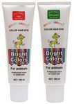 CRAZY LIBERTY Pet Hair Dye Color Christmas Set (Red-Dark Green)