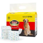 DONO Disposable Dog Diapers Male Dog Wraps Super Absorbent Soft Pet Diapers, Including Four Sizes, Extra Small, Small, Medium, Large, Diapers with Wetness Indicator (M 10 Count)