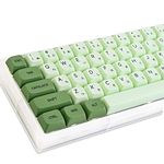 GTSP XDA Profile Japanese Keycaps 60 Percent PBT 122 Key Caps Set for Cherry MX Covers Tenkeyless 60% 65% Gaming Keyboard (Matcha)