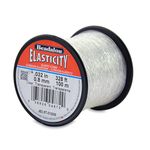 Beadalon Elasticity Stretch Cord - Clear & Strong 0.8mm Size, 100m Roll - Ideal Jewelry Making Supplies, Perfect Elastic String for Friendship Bracelets