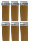 Professional Roll On Waxes Value Pack (6 Pack), Honey Hair Removal Wax Cartridge, Honey wax Depilatory Wax Roller