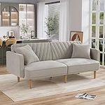 DAMAIFROM Velvet Couch, Futon Sofa 