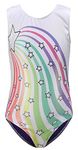 Stars Gymnastics & Dance Leotard for Girls and Toddlers Activewear One Piece Outfit Colorful Prints 5-6Y