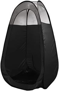 MineTan Spray Tan Folding Tent | Portable, Lightweight Pop Up Tanning Unit With Carry Bag, Black & 1/3 Clear - Designed For Professional Use, Mobile or Home Use, Great for Mobile Spray Tanner Techs