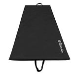 Wearslim Yoga Mat for Women, Men, Kids| Exercise Mat, Gym Mat for Home Workout| Foldable Yoga Mat, Anti-slip, Sweat Resistant, Unique Body Alignment Line System| 10mm thick PVC PU Leather Yoga Mat with Carry Bag| Exercise Mat for Home, Gym, Pilates, Core Strengthening Exercise & Meditation ( 175x67 CM, Black)