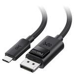 Cable Matters 54Gbps Unidirectional USB C to DisplayPort 2.1 Cable 1.8m, DP54 (UHBR13.5), Up to 8K@165Hz / 4K@480Hz, Thunderbolt 5 to DisplayPort Cable - Not for USB-C Monitors