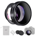 NEEWER 49mm 0.43X Fisheye & 1.4X Macro Lens, 18mm Focus Compatible with Canon EOS Kiss M2 RP R10, 40.5-49mm Adapter Ring (not Included) Needed for Sony ZV-E10 A6400 A7 IV Nikon Z50, LS-20